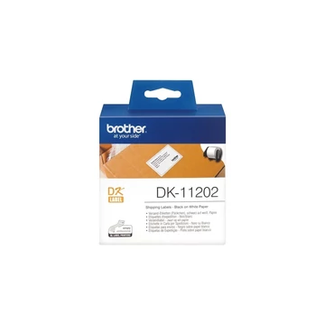 Brother DK11202 etikett 62x100mm 300 db etikett/doboz fehér ORIGINAL