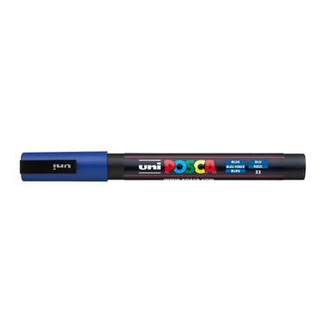Dekormarker 0,9-1,3mm, Uni Posca PC-3M kék