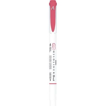 Ecsettol kétvégű Zebra Mildliner Cool &amp; Refined, piros