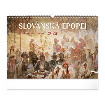 Falinaptár képes  480×330mm The Slav Epic-Alphonse Mucha Realsystem 2026.