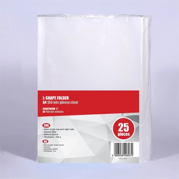 Genotherm `L` A4, 130 micron víztiszta Bluering 25 db/csomag,