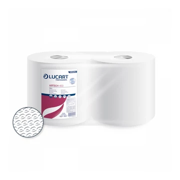 Ipari törlő 1 rétegű átmérő: 21 cm hófehér 400 lap/tekercs 2 tekercs/karton Texicell Power 400 - 50 Gsm Lucart
