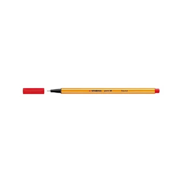 Rostirón, tűfilc 0,4mm, STABILO Point 88 piros