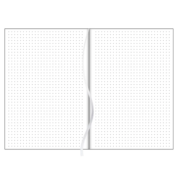 Keménytáblás notesz pontozott vonalozással Pannon A5 Bullet, fehér lapokkal fuchsia Dayliner 2026.