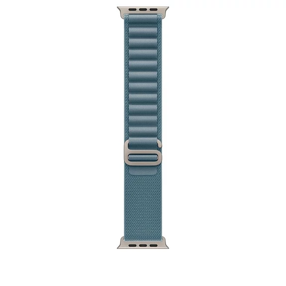 Okosóra Apple Watch Ultra 3 Cellular 49mm Natural Titanium Case with Light Blue Alpine Loop - Medium